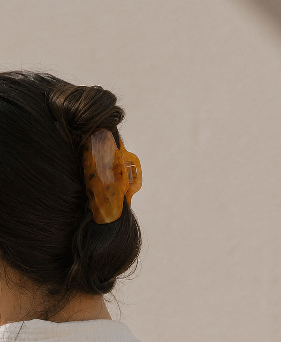 Haarklammer LIVA - Cognac Tortoise