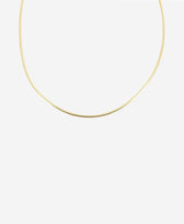 Halskette runde Schlangenkette 45cm Clomes in Vermeil