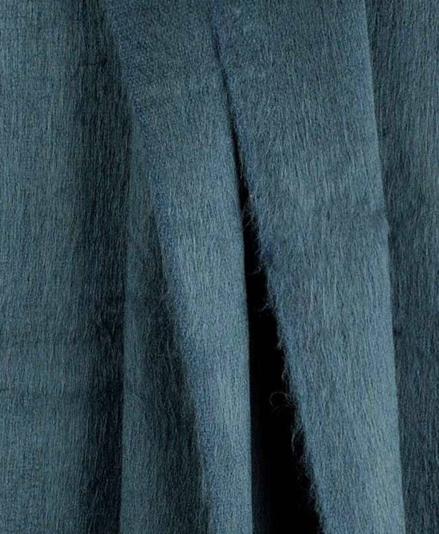 Halstuch Alpaka Schal - Solid Steel Blue