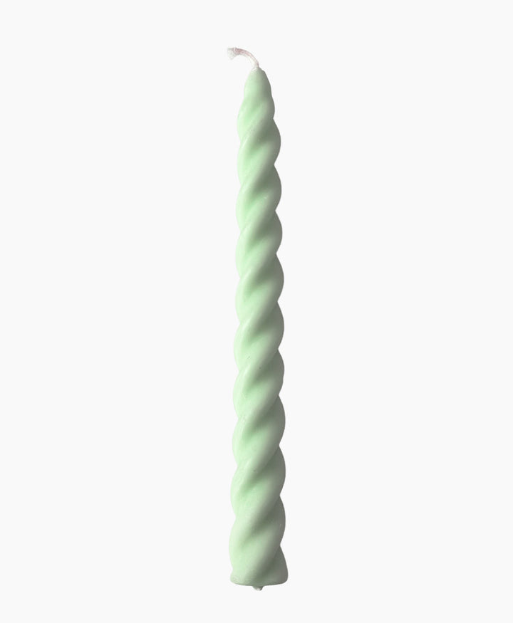 Twist Stabkerze - Helles Pastell Grün