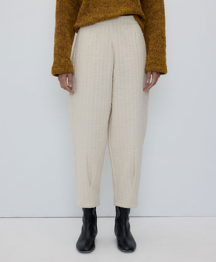 Stoffhose SOLE - Beige (texturiert)