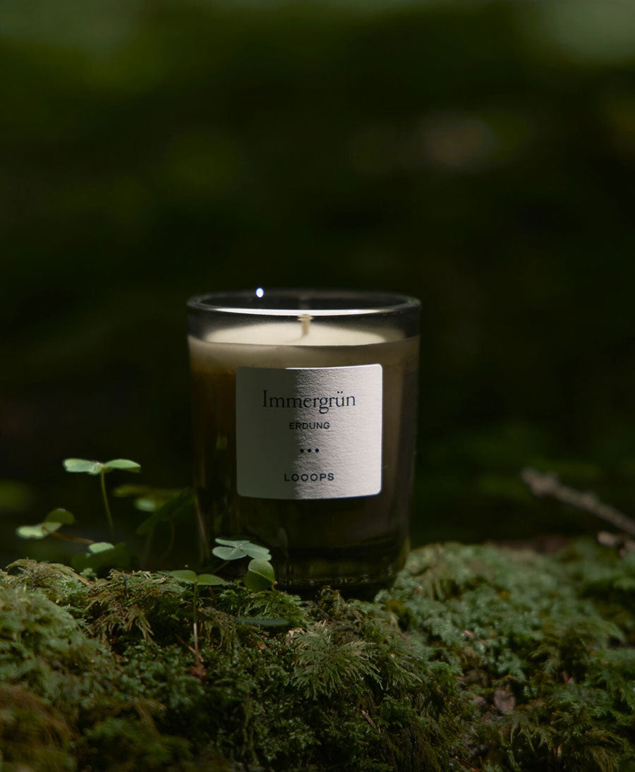 Duftkerze "Immergrün" - 100% natürlich - 75g