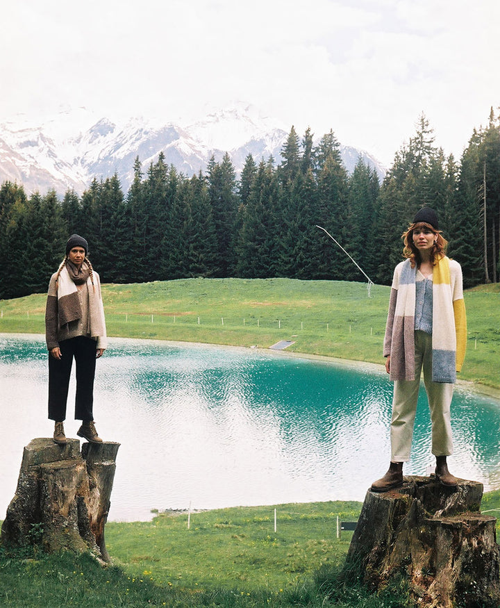 Strickschal DELTA - Sky &amp; Sun