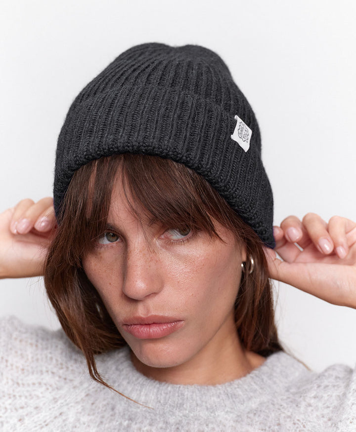 Strickmütze KARLA Beanie - Anthrazit