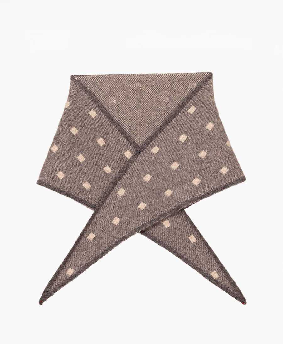 Strick-Dreieckstuch aus Kaschmir MIA - Grau