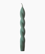 Spiralförmige Kerze Allumee in Salbeigrün