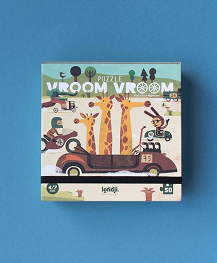 Kleines Kinder Puzzle "Vroom Vroom" - Londji - clomes