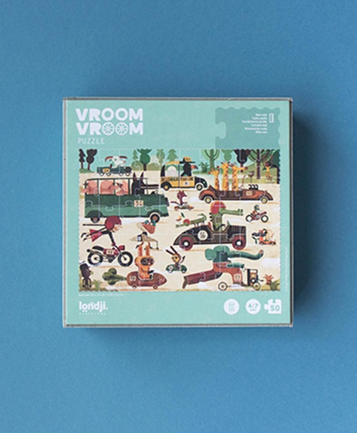Kleines Kinder Puzzle "Vroom Vroom" - Londji - clomes