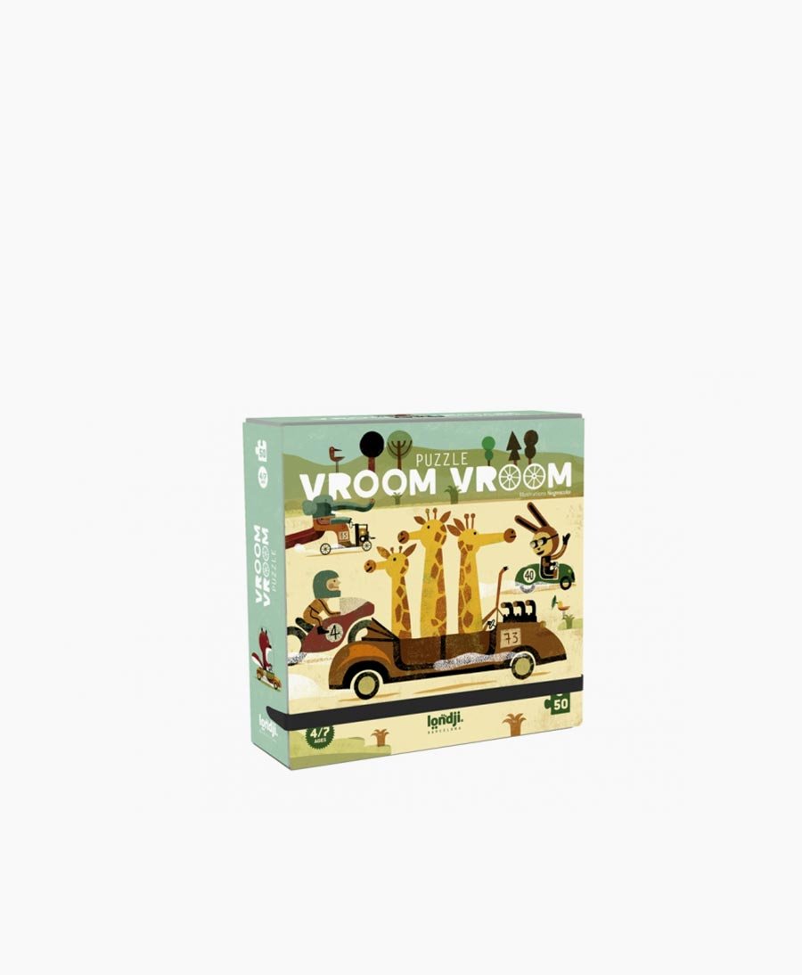 Kleines Kinder Puzzle "Vroom Vroom" - Londji - clomes