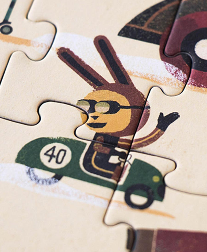 Kleines Kinder Puzzle "Vroom Vroom" - Londji - clomes