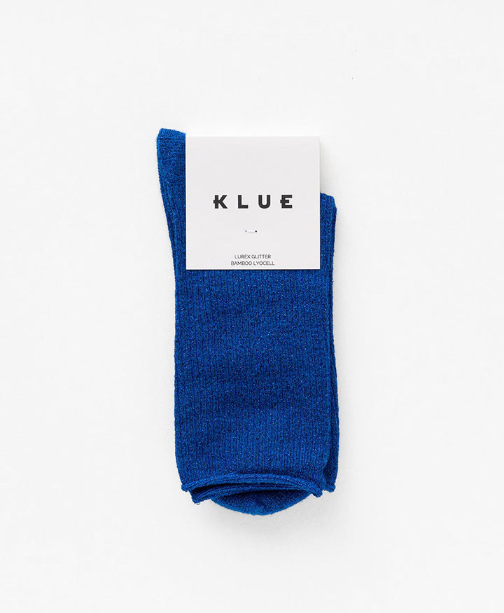 Glitzer Socken Lyocell - Königsblau