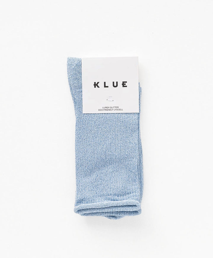 Glitzer Socken Lyocell - Himmelblau
