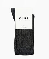 Socken Baumwolle Rippenmuster Klue in Anthrazit