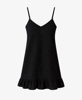 Kleid Mini Dress Bio-Baumwolle Pura in Schwarz
