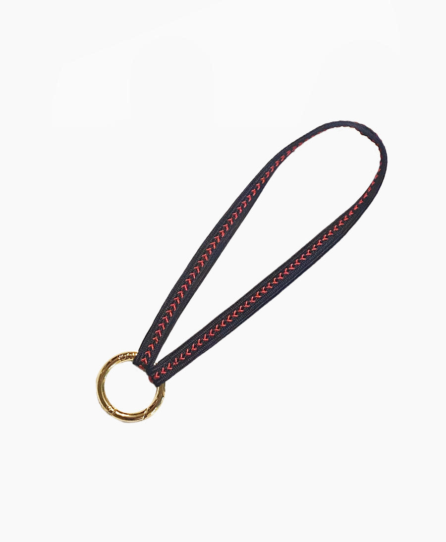 Kurzes Schlüsselband "Zahra Mini" mit vergoldetem Karabiner - Love