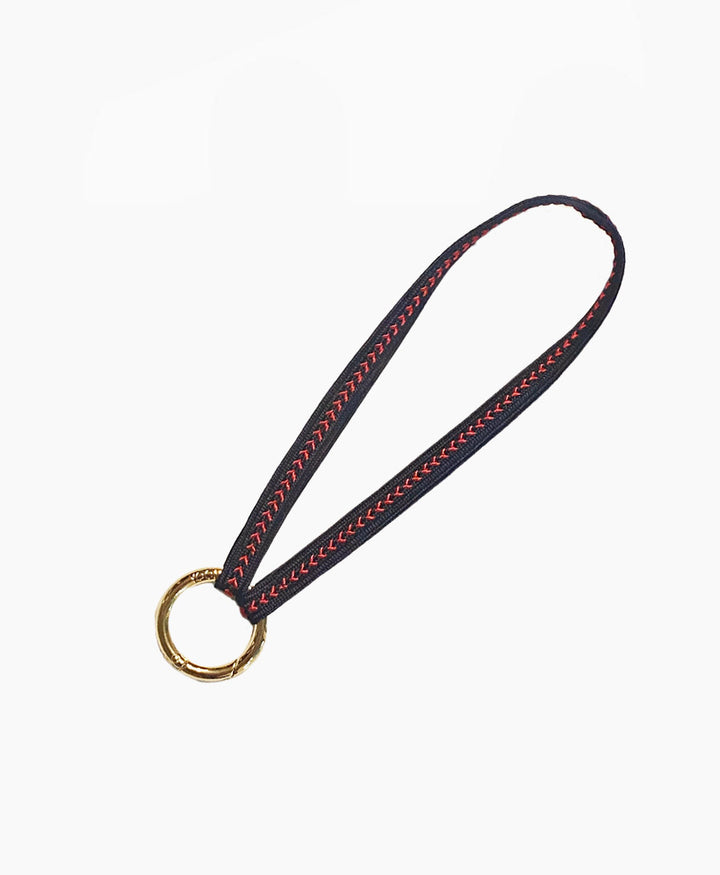 Kurzes Schlüsselband "Zahra Mini" mit vergoldetem Karabiner - Love