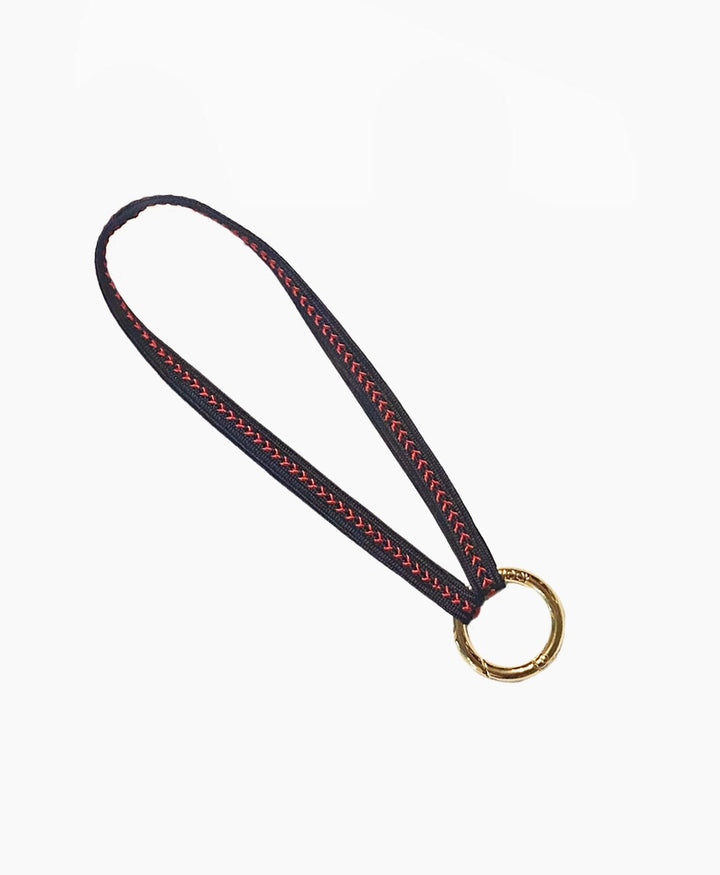 Kurzes Schlüsselband "Zahra Mini" mit vergoldetem Karabiner - Love