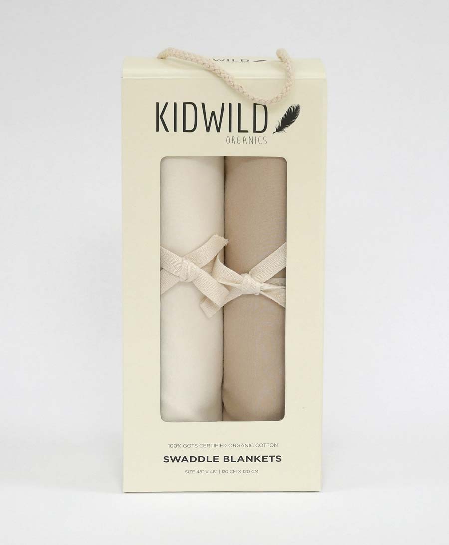 Kuscheldecke Duo - Sand und Creme - Kidwild - clomes