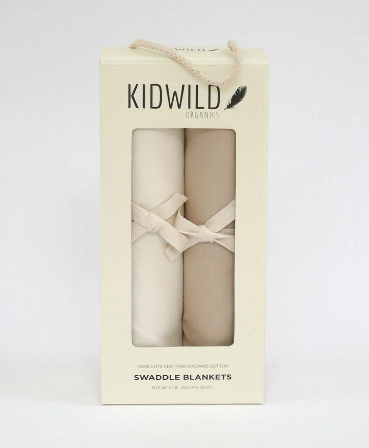 Kuscheldecke Duo - Sand und Creme - Kidwild - clomes