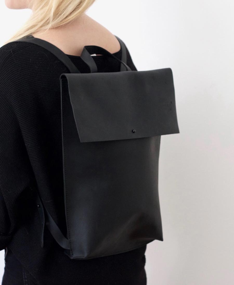 Lederrucksack Schwarz von MATINE - Secondhand - MATINE - clomes