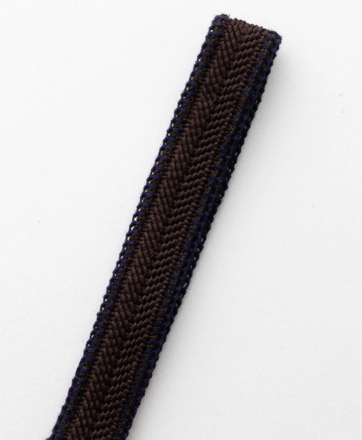 Kurzes Schlüsselband Loop mit silbrigem Schlüsselring - Mocca