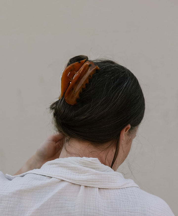 Haarklammer MALIN - Cognac Tortoise