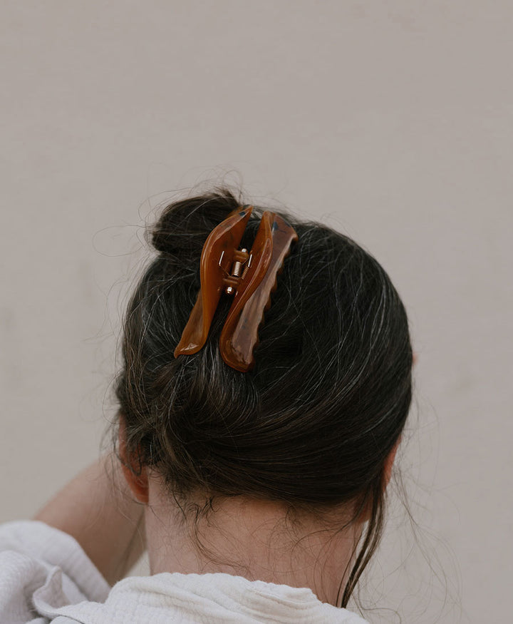 Haarklammer MALIN - Cognac Tortoise