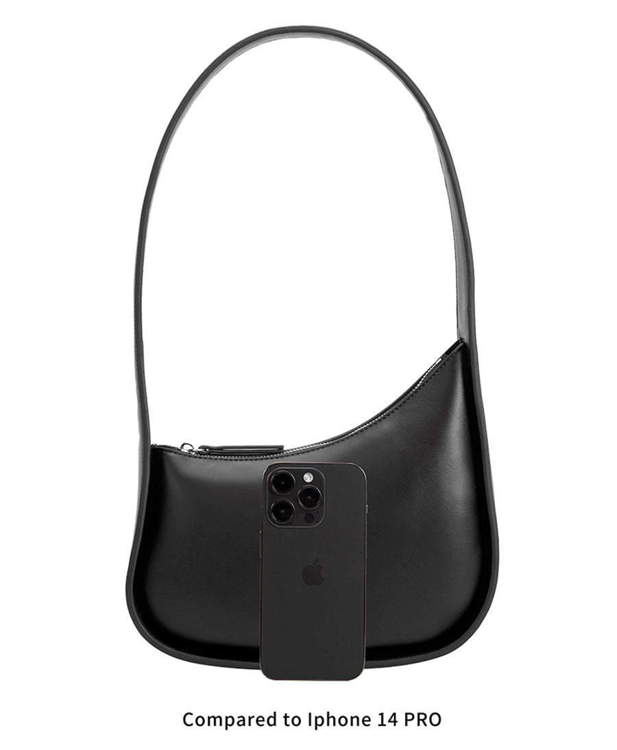 Schultertasche WILLOW aus veganem Leder - Slate
