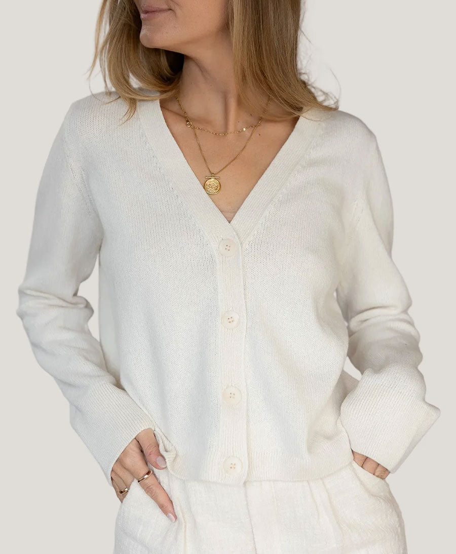 Strickcardigan - Nana - Ecru