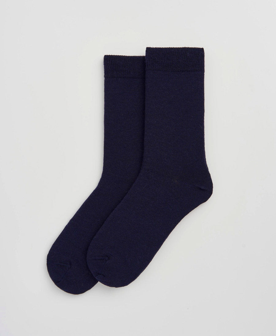 Merino Socken - Tintenblau