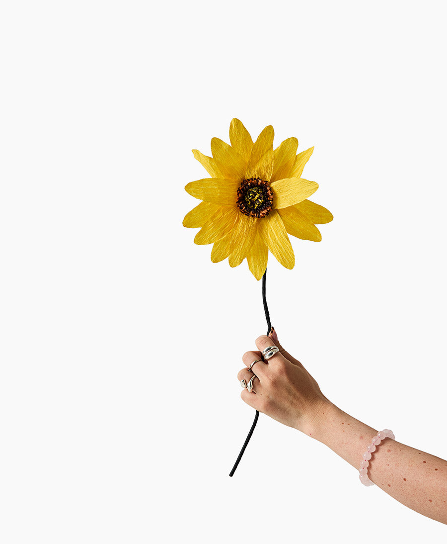 Papierblume Sunflower - Gelb