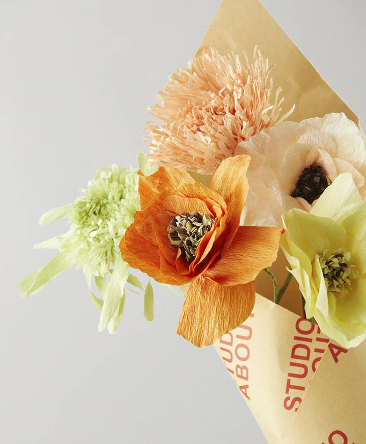 Papierblume Mohn / Poppy Orange - Studio About - clomes