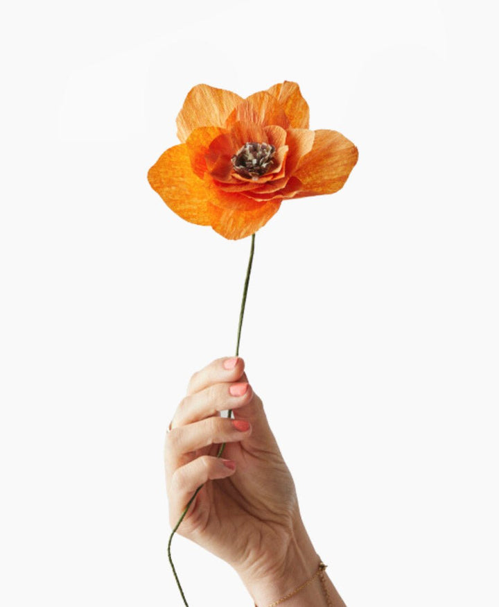 Papierblume Mohn / Poppy Orange - Studio About - clomes