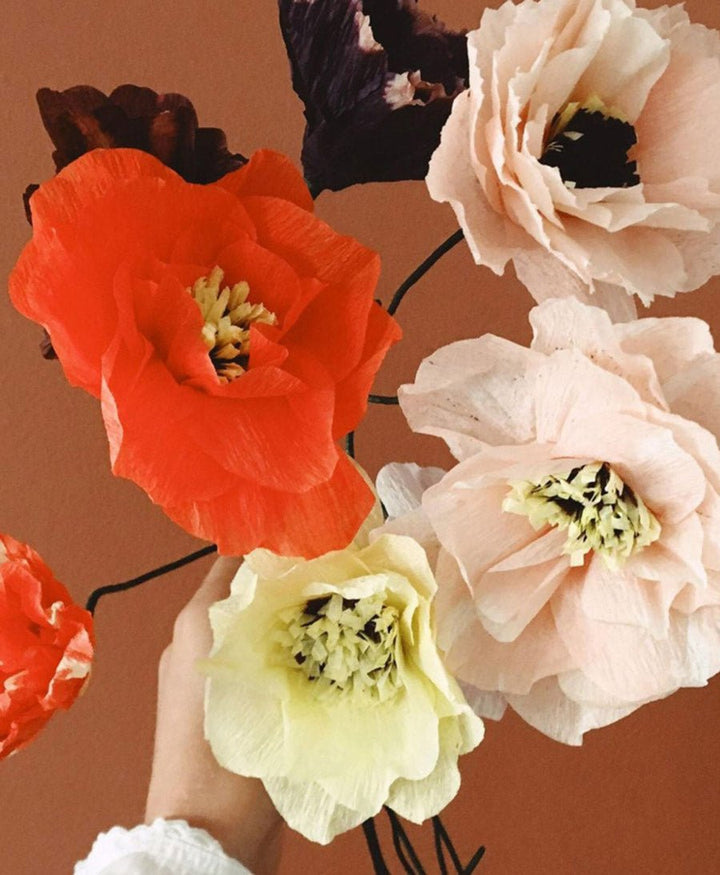 Papierblume Mohn / Poppy Rot - Studio About - clomes