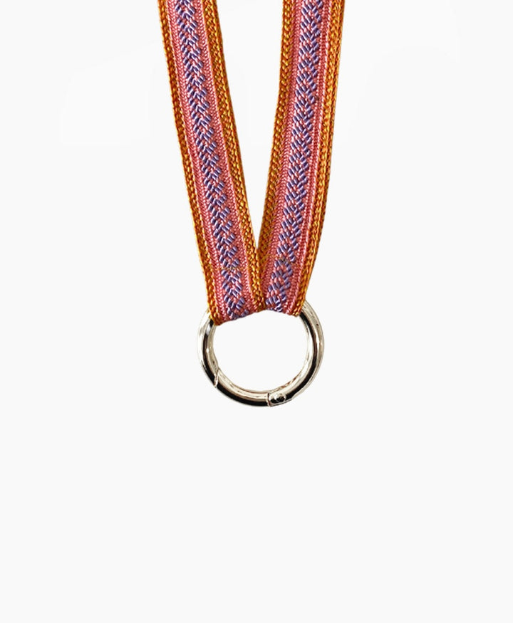 Schlüsselband silbriger Karabiner - Rainbow