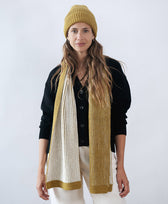 Strickschal BROOKE Jungle Folk in Creme