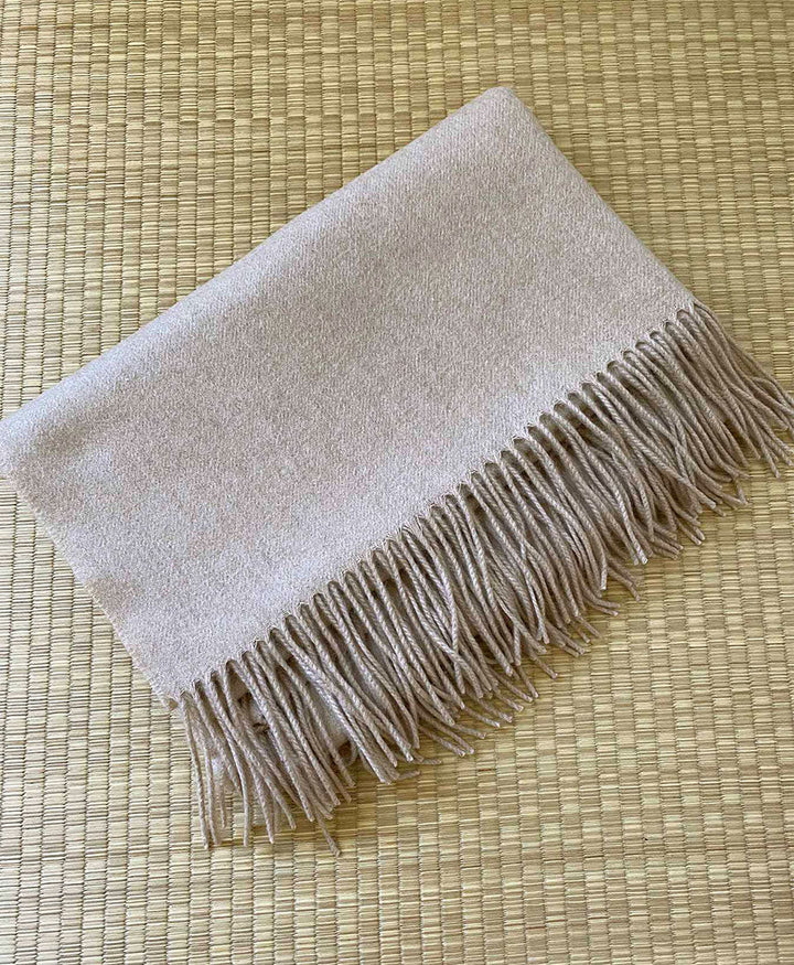 Schal / Halstuch aus Kaschmir - beige / sand - Oats &amp; Rice - clomes
