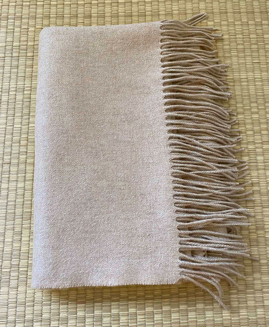 Schal / Halstuch aus Kaschmir - beige / sand - Oats &amp; Rice - clomes