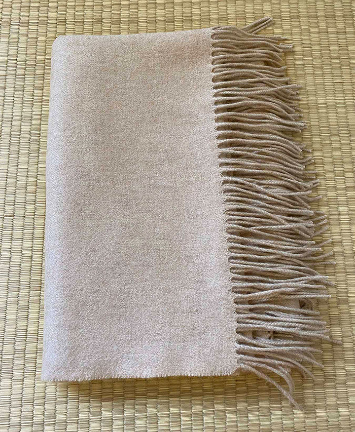 Schal / Halstuch aus Kaschmir - beige / sand - Oats &amp; Rice - clomes