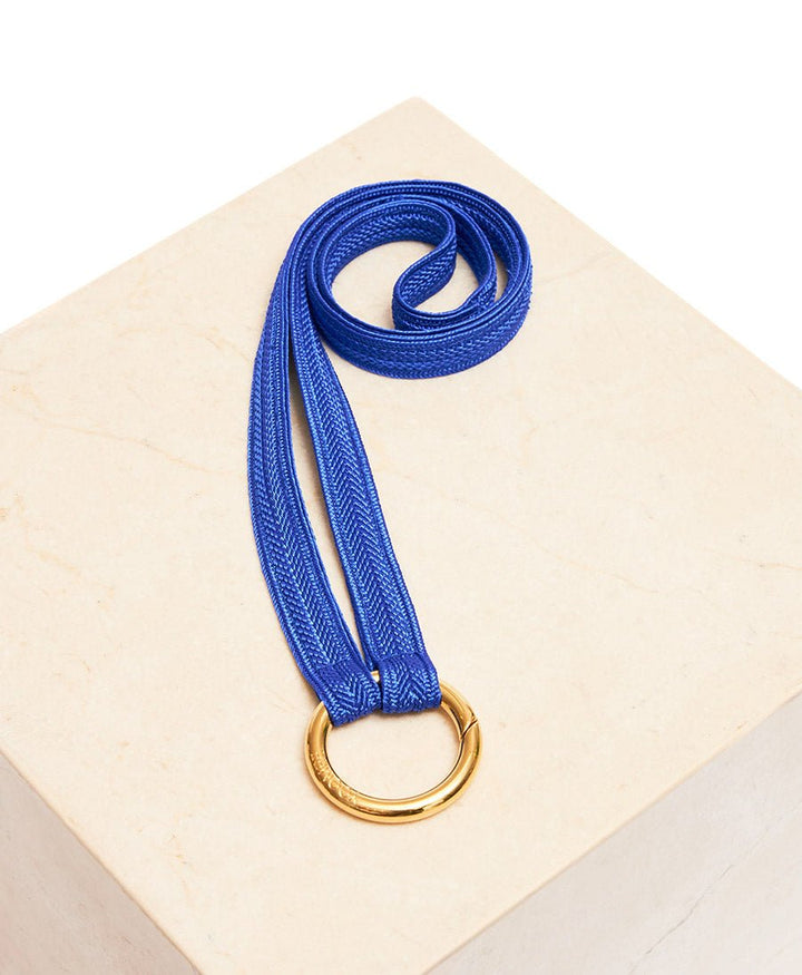 Schlüsselband vergoldeter Karabiner - Royal Blue - YOOMEE - clomes