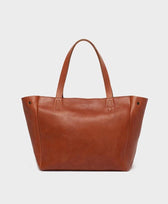 Ledertasche Schultertasche mit Reissverschluss Park in Braun