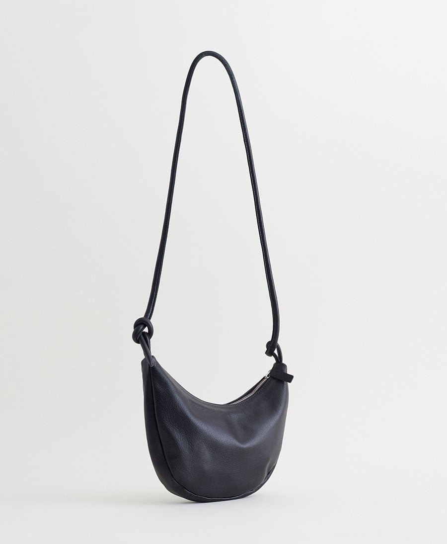 Schultertasche &amp; Umhängetasche Bow - Leder, schwarz - Are Studio - clomes