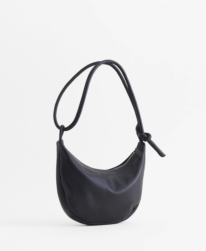 Schultertasche &amp; Umhängetasche Bow - Leder, schwarz - Are Studio - clomes