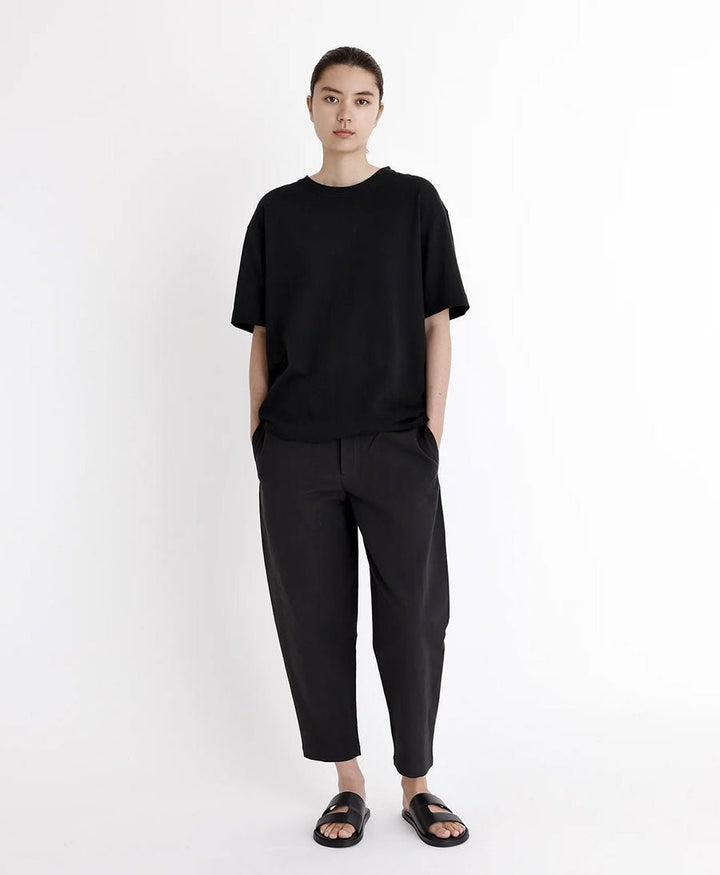 Stoffhose Signature Elastic Pull - Up Trouser - Schwarz - 7115 by Szeki - clomes
