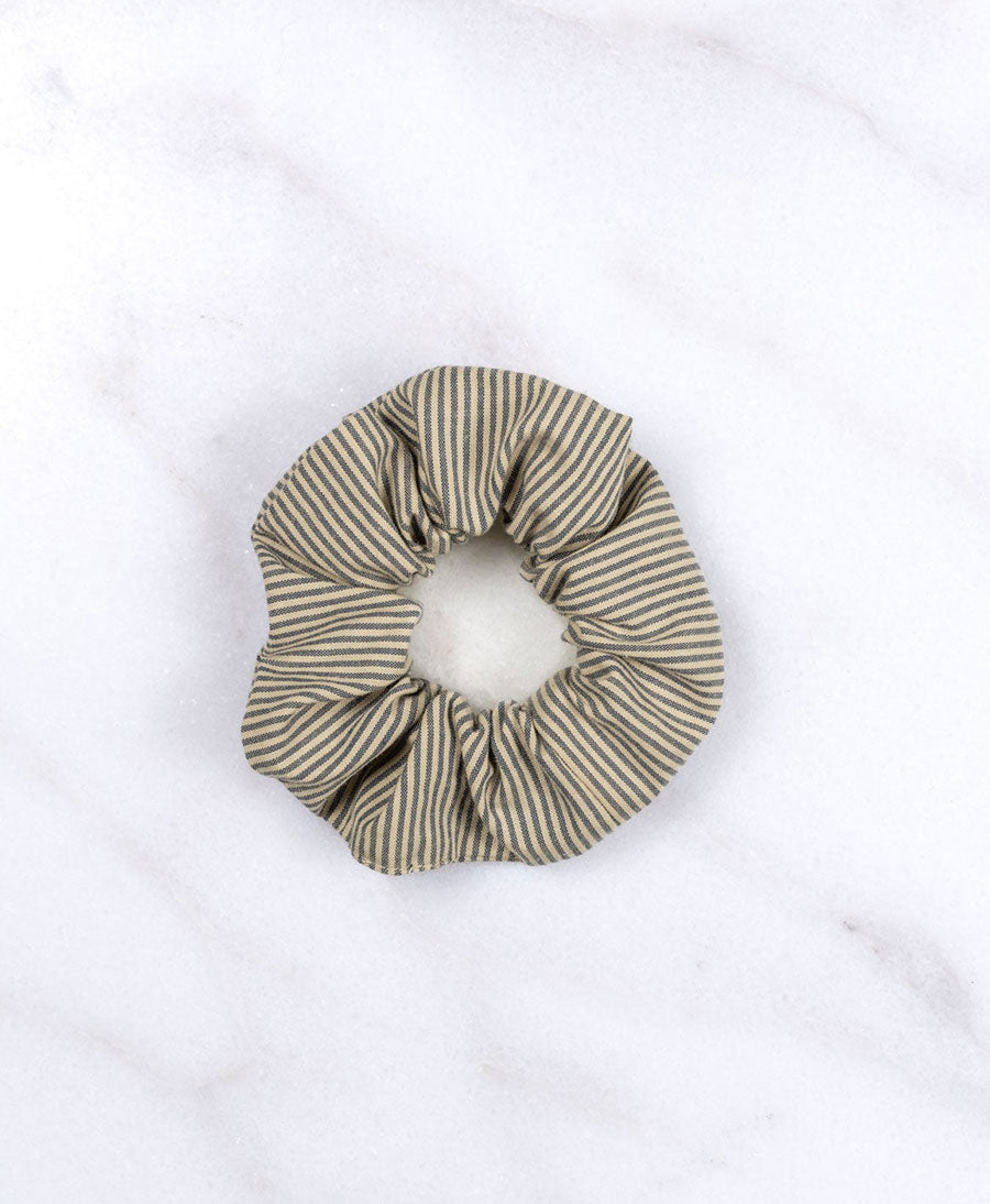 Medina Scrunchie aus Baumwolle - Lines Creme