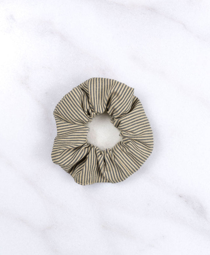 Medina Scrunchie aus Baumwolle - Lines Creme