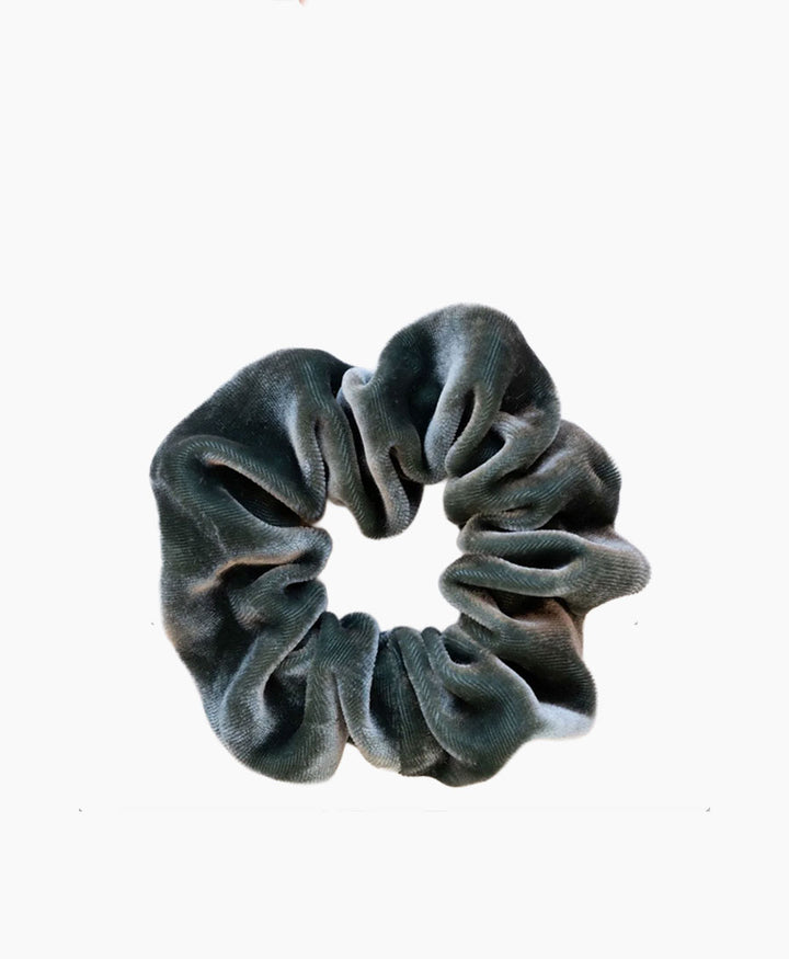 Medina Scrunchie Velvet aus Samt (Seide/Rayon) - Petrol