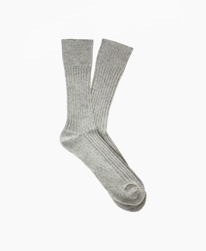 Socken Seide &amp; Wolle - Grau