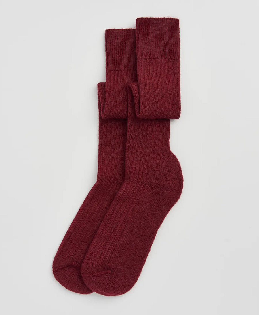 Kniesocken / Kniestrümpfe - Bordeaux