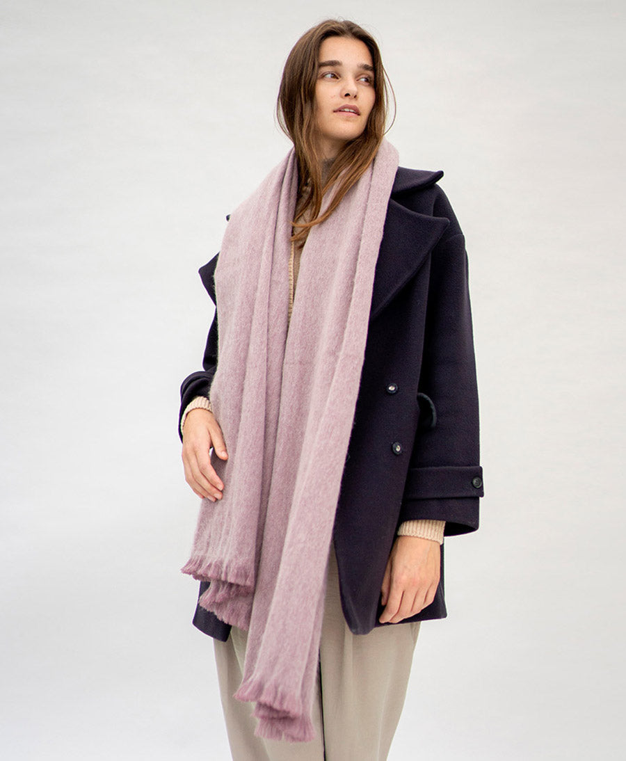 Halstuch Alpaka Schal - Solid Lilac